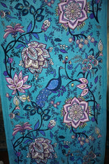 VERA BRADLEY Throw Blanket, "PEACOCK GARDEN" 80" X 50" - FreemanLiquidators - [product_description]